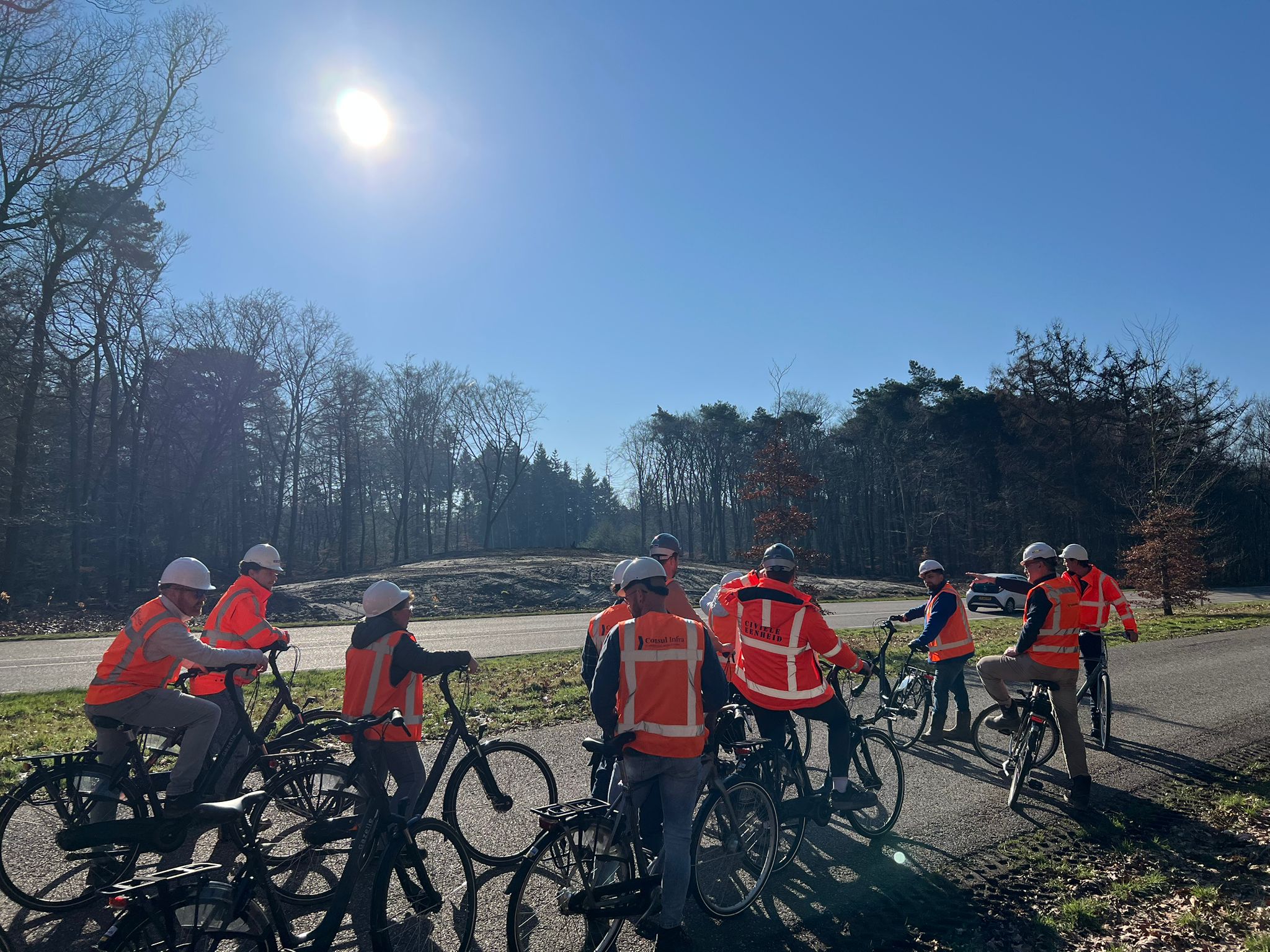 Excursie per fiets langs projectlocaties